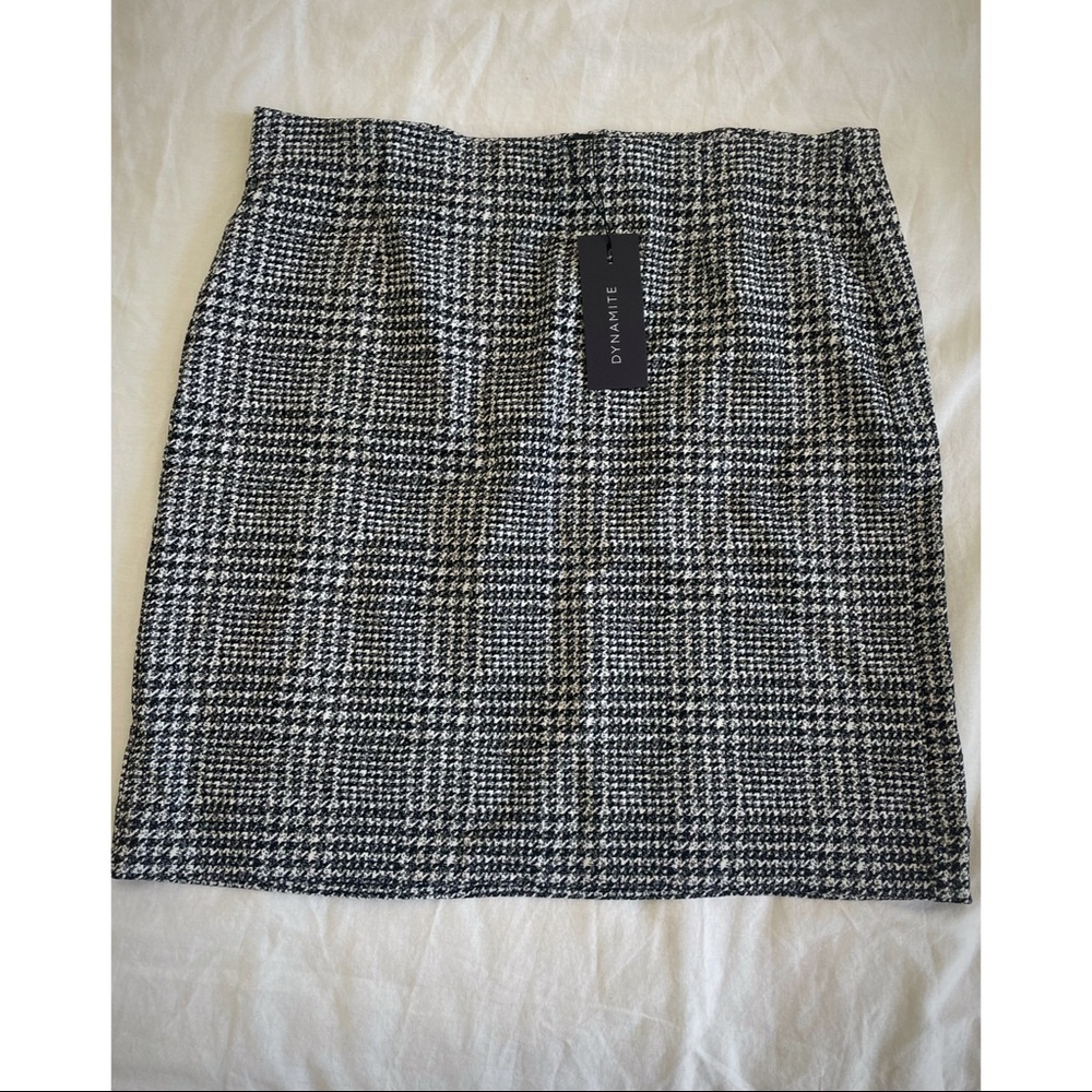 Houndstooth Mini Skirt